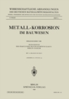 Metall-Korrosion im Bauwesen - eBook