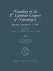 Proceedings of the 8th European Congress of Neurosurgery, Barcelona, September 6-11, 1987 : Volume 2 Spinal Cord and Spine Pathologies Basic Research in Neurosurgery - Book