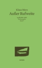 Auer Rufweite : Lyrik 1992-2013. Werkausgabe Band 7 - eBook