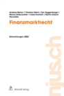 Finanzmarktrecht : Entwicklungen 2022 - eBook