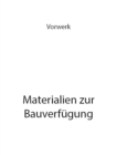 Materialien zur Bauverfugung - eBook