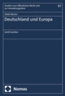 Deutschland und Europa : Zwolf Aufsatze - eBook