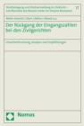 Der Ruckgang der Eingangszahlen bei den Zivilgerichten : Ursachenforschung, Analyse und Empfehlungen - eBook