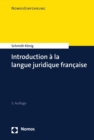 Introduction a la langue juridique francaise - eBook