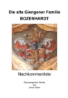 Die alte Giengener Familie BOZENHARDT : Nachkommenliste - eBook