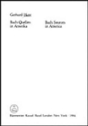 Bach Sources in America - Book