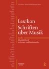 Lexikon Schriften uber Musik, Band 2: Musikasthetik in Europa und Nordamerika - eBook