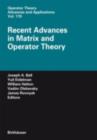 Recent Advances in Matrix and Operator Theory - eBook