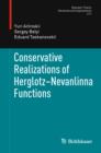 Conservative Realizations of Herglotz-Nevanlinna Functions - eBook