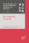 Das exegetische Proseminar - eBook