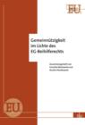 Gemeinnutzigkeit im Lichte des EG-Beihilferechts : Reihe Europaische Sozialpolitik (EU 2) - eBook