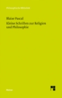 Kleine Schriften zur Religion und Philosophie - eBook