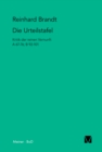 Die Urteilstafel : Kritik der reinen Vernunft A 67-76; B 92-101 - eBook