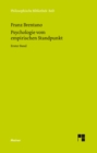 Psychologie vom empirischen Standpunkt. Erster Band - eBook