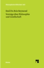 Vortrage uber Philosophie und Gesellschaft - eBook