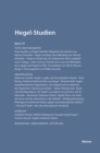 Hegel-Studien Band 19 - eBook