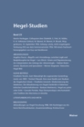 Hegel-Studien Band 25 - eBook