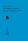 Sensualistischer Idealismus : Untersuchungen zur Erkenntnistheorie und Metaphysik des jungen Herder (1763-1778) - eBook
