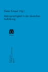 Mehrsprachigkeit in der deutschen Aufklarung - eBook