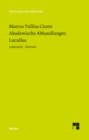 Akademische Abhandlungen. Lucullus : Zweisprachige Ausgabe - eBook