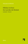 Der Laie uber die Weisheit : Zweisprachige Ausgabe (lateinisch-deutsche Parallelausgabe, Heft 1) - eBook