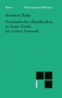 Systematisches Handlexikon zu Kants Kritik der reinen Vernunft - eBook