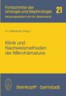 Klinik Und Nachweismethoden Der Mikrohamaturie - Book