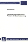 Transferverfassungsrechtliche Probleme der Sozialversicherung - Book