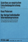 Der Verlauf individueller Informationsprozesse : Eine empirische Untersuchung am Beispiel der Bilanzanalyse - Book