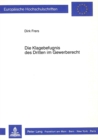 Die Klagebefugnis des Dritten im Gewerberecht : dargestellt am Beispiel der Standardmassnahmen der GewO, des GastG, der HwO, des PBefG und des GueKG - Book