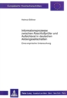 Informationsprozesse zwischen Abschlusspruefer und Aufsichtsrat in deutschen Aktiengesellschaften : Eine empirische Untersuchung - Book