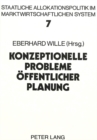Konzeptionelle Probleme oeffentlicher Planung - Book
