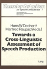 Towards a Crosslinguistic Assessment of Speech Production - Book