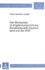 Der Wortschatz im Englischunterricht der Bundesrepublik Deutschland und der DDR - Book