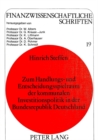 Zum Handlungs- und Entscheidungsspielraum der kommunalen Investitionspolitik in der Bundesrepublik Deutschland - Book