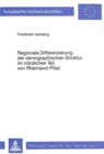 Regionale Differenzierung der demographischen Struktur im noerdlichen Teil von Rheinland-Pfalz - Book