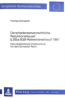 Die schadensersatzrechtliche Reduktionsklausel  255 a BGB Referentenentwurf 1967 : Eine vergleichende Untersuchung mit dem Schweizer Recht - Book