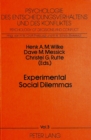 Experimental Social Dilemmas - Book