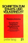 Europaeische Integration und griechische Verfassung - Book