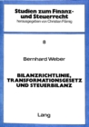 Bilanzrichtlinie, Transformationsgesetz und Steuerbilanz - Book