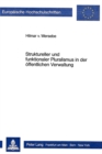 Struktureller und funktionaler Pluralismus in der oeffentlichen Verwaltung - Book