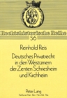 Deutsches Privatrecht in den Weistuemern der Zenten Schriesheim und Kirchheim - Book
