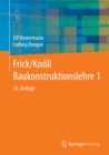 Frick/Knoll Baukonstruktionslehre 1 - eBook