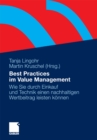 Best Practices im Value Management : Wie Sie durch Einkauf und Technik einen nachhaltigen Wertbeitrag leisten konnen - eBook