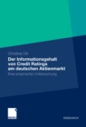 Der Informationsgehalt von Credit Ratings am deutschen Aktienmarkt : Eine empirische Untersuchung - eBook