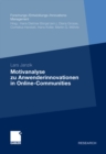 Motivanalyse zu Anwenderinnovationen in Online-Communities - eBook