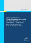 Optionspreisbasierte Kapitalkostenbestimmung als Alternative zum Capital Asset Pricing Model? : Eine empirische Studie unter deutschen Aktiengesellschaften - eBook