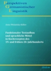 Funktionaler Textaufbau und sprachliche Mittel in Kochrezepten des 19. und fruhen 20. Jahrhunderts - eBook