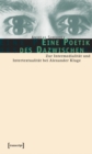 Eine Poetik des Dazwischen : Zur Intermedialitat und Intertextualitat bei Alexander Kluge - eBook