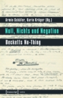 Null, Nichts und Negation : Becketts No-Thing - eBook